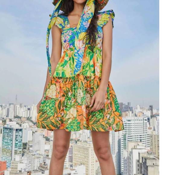 FARM Rio | Other | Nwt Farm Rio Caipirinha Mini Dress In Multi | Poshmark